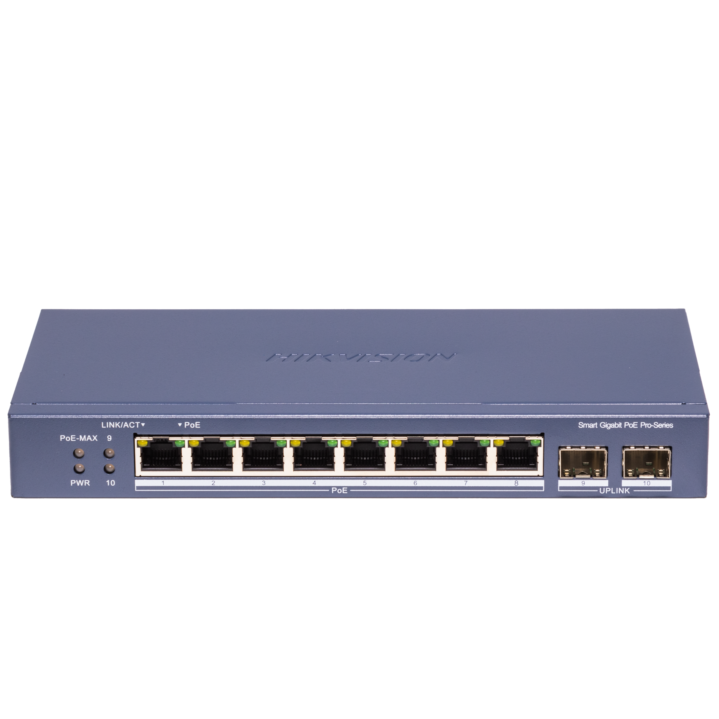 （発売予定）DS-3E1510P-SI-8P2F　Gigabit 8ポートPoE+スイッチ(PoE+:8,SFP:2)
